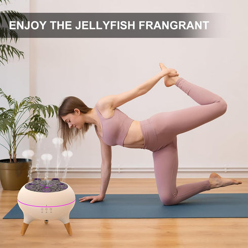 Room(5 250ml Jellyfish Diffuser, Volcano Air Humidifiers Dynamic Sound Pickup Ultrasonic Aromatherapy Aroma Essential