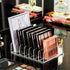 Vowcarol Acrylic Eyeshadow Palette Organizer, 7-Section Divided Makeup Holder - Clear 2 Pack