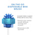 Disposable Mini Toothbrush | Travel Toothbrush | 50 Pieces Peppermint Fresh Breath & White Teeth