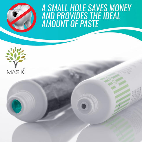 Masik Natural Lemon Grass Toothpaste Whitening & Sensitive Teeth | Dead Sea Salt | Stain & Plaque Remover | Bleeding