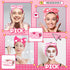 Newcotte 24 Pcs Sleepover Party Supplies for Girls, 12 Pcs Plush Sleep Eye Mask and 12 Pcs Bow Hair Band (Cute Style)