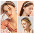 Pearl Headbands - Beaded Metal No Slip Hair Accessories for Women Girls, 10 Pack