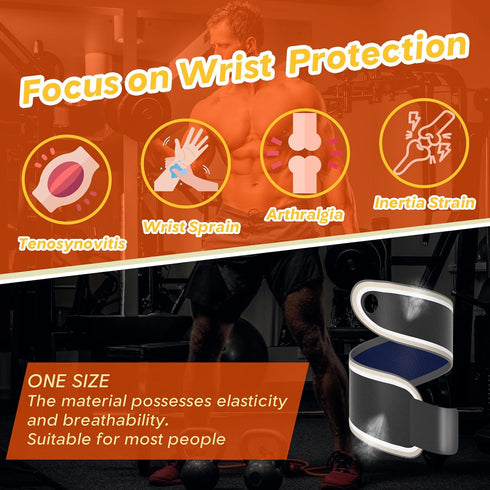 Adjustable Wrist Brace Support for Fitness, Weightlifting, Tendonitis & Carpal Tunnel, Comfortable Compression Relief