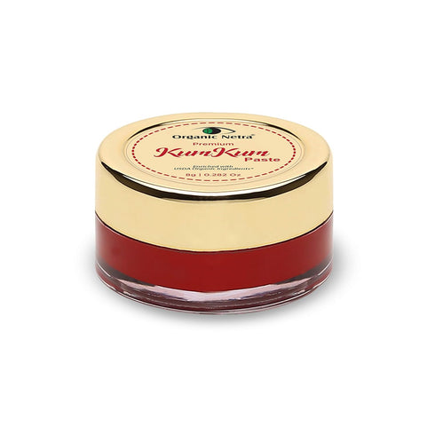 Organic Netra Sindoor/Kumkum Paste | Waterproof Long Lasting, Smudge Proof Sindoor | Pure and Natural Deep Maroon Colour, Long lasting | Enriched with Natural and Organic Ingredients, 0.2 Oz