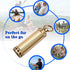 Pill Holder Keychain Container, Portable Mini Brass Waterproof Pill Box for Purse Pocket, Small Pill Case