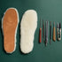Australian Sheepskin Insoles - Thick and Warm Wool Insole for Women Men Replacement (8 M US Women)