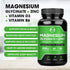(2 Pack) Magnesium Glycinate Capsules, Magnesium Supplement 400mg with Zinc,Vitamin D3 & B6 - Highly Bioavailable and Absorption - Bone,Heart,Joint,Immune Support - 120 Vegan Capsules for Women & Men