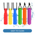 Sensory Chew Necklaces for Autistic Chewers, Food Grade Silicone Made Oral Motor Chew Toys & Hand Fidgets for Autism