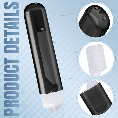 Patelai Travel Toothbrush, Bulk Folding Mini Toothbrush with Case, Soft Portable Travel Size, Individually Wrapped (4