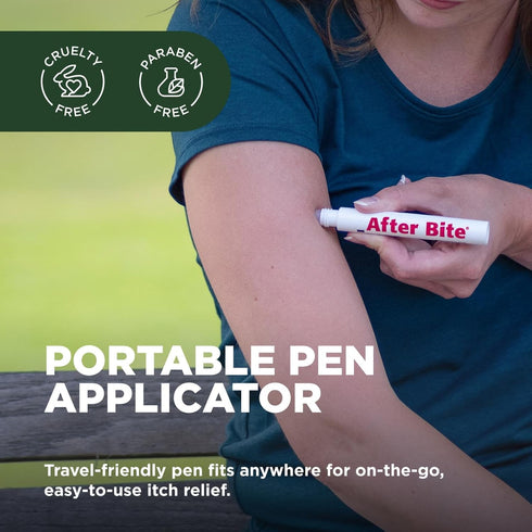 After Bite Advanced Formula - Itch Relief with Sodium Bicarbonate, Portable Pen Applicator - 0.5 oz (4 Pack)