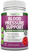 Blood Pressure Support Supplement - 13 Herbs & Vitamins with Hawthorn, Hibiscus, Garlic & Olive Leaf Extract - Non-GMO