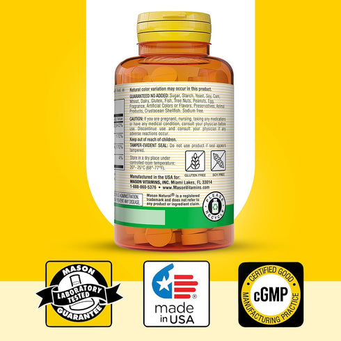 MASON NATURAL Heart Formula B6/B12/Folic Acid Tablets, 90 Count (Pack of 3)
