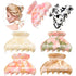 WILLBOND 6 Pieces Medium Hair Claw Clips for Thin Hair, 2.6 Inch Tortoise Shell Clip, Banana Jaw Hairpin, French Style