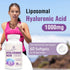 Liposomal Hyaluronic Acid Capsules - 1000mg Hyaluronic Acid Supplements for Skin Hydration and Joint Lubrication, 120