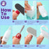 HNYYZL Gel Nail Polish Remover Tools Kit with 100ml Remover Bottle, Plastic Nail Clips, Lint Free Wipes, Nail Brush