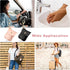 PEOVLVN 2Pcs 60ml Hand Sanitizer Holder Keychain, Portable Leather Sanitizer Travel Size Keychain Hand Sanitizer Case