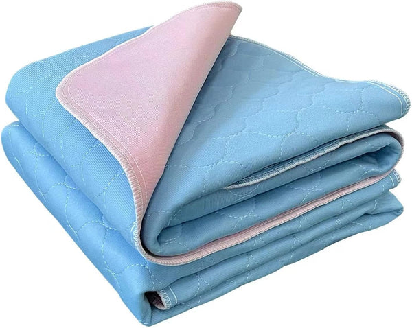 2PCS Large Reusable Underpads 34" x 36", Upgrade Cooling Waterproof Bed Pads for Incontinent, Potty Training