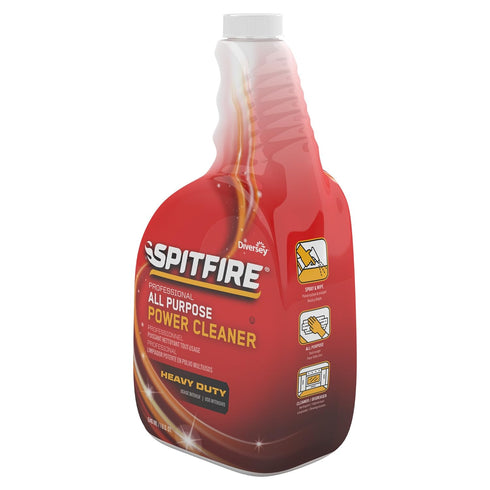 Diversey CBD540038 Spitfire Professional All Purpose Power, 32 Ounce Capped Spray Bottle - 4 Pack