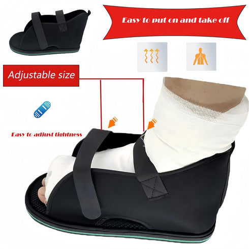 Yodilala Adjustable plaster shoes postoperative shoes, medical walking shoes with Magic sticker, suitable for foot