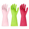 BOOMJOY Heavy Duty Nitrile Cleaning Gloves, Reusable Large Gloves for Kitchen, Bathroom, Gardening, Working, Pet Care -