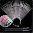 LoveOurHome 150pc Clear Nail Swatch Sticks, Long Stiletto Coffin Almond Nails Polish Sample Tester Stick with Ring for