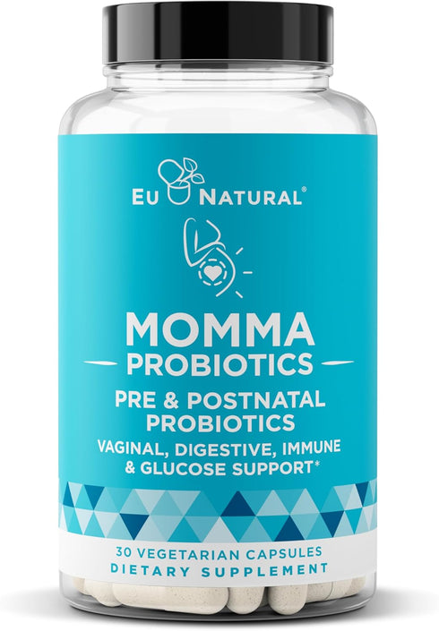 Momma Prenatal Probiotics Mom & Baby - 18 Clinically Proven Strains for Gut and Digestive Health (30 Mini Vegan