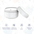 Houseables 4 Oz Plastic Containers with Lids, Body Butter Jars, Lotion Container, White, 118 ML/Gram Capacity, 12 Pack, Jar for Cream, Makeup, Cosmetics, Face Scrub, Hair Product, Screw Top & Liner by Houseables