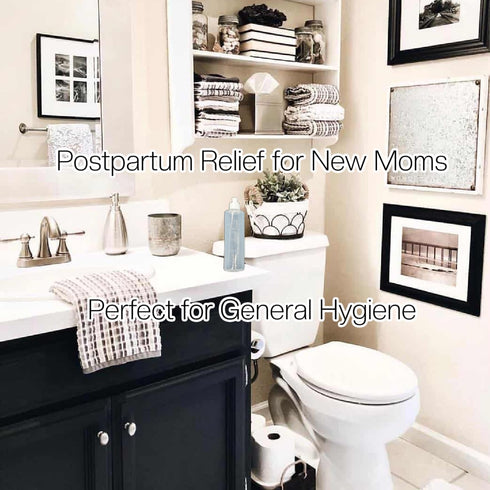 Perineal Peri Squirt Bottle, Postpartum Vaginal Lavette Irrigation, Feminine Hygiene Portable Bidet, 8-oz Bottles