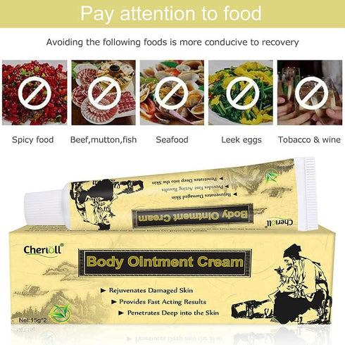 Moisturising Cream, Ointment Cream, Healing Cream, Body Cream for Dry, Uncomfortable Skin, 2PCS
