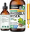 Organic Rhodiola Rosea Liquid Supplement - Vegan Adaptogenic Drops for Mood & Brain Support - Alcohol & Sugar Free, 4