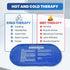 Hot & Cold Gel Ice Pack for Pain Relief (3Pcs Set), Flexible Therapy Pad for Sports Injuries, Swelling & Muscle Recovery, Durable, Leak-Proof for All Body Parts,Safe & Eco-Friendly