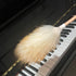 Wool Lambswool Cleaning Brush Duster for Piano, Guitar, and Home Furniture - Wood Handle, Hanging Rope, Anti-Static,