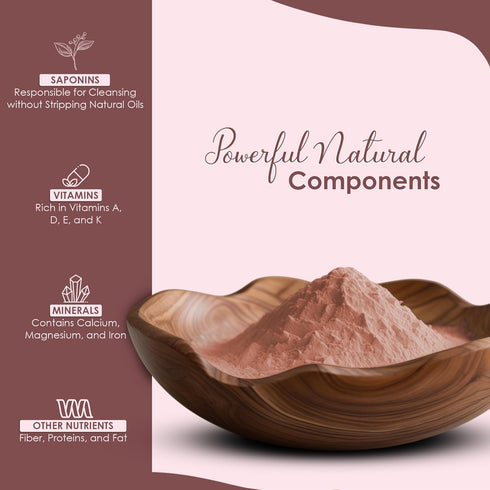 mi nature Aritha Powder/Soap Nut Powder - USDA NOP Certified Organic Hair Conditioner for Silky Hair from India (227g /