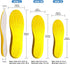 Shoe Insoles, Memory Foam for Excellent Shock Absorption and Cushioning, Comfortable for Men and Women, L