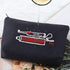 G2TUP Novelty Travel Toothbrush Holder, Brush Me Canvas Dopp Kit for Toiletries (Black Bag)