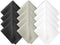 Microfiber Cleaning Cloth 12-Pack (6"x 7") for Eyeglasses, Phone, Computer Screen, Laptop, Camera Lenses - 4 Black, 4