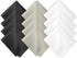 Microfiber Cleaning Cloth 12-Pack (6"x 7") for Eyeglasses, Phone, Computer Screen, Laptop, Camera Lenses - 4 Black, 4