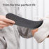 Runee Memory Foam Comfort Insole, Help Against Plantar Fasciitis, Cushioning Support, Black, Small