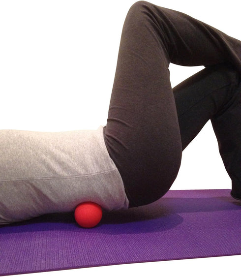 Massage Lacrosse Balls for Myofascial Release, Trigger Point Therapy, Set of 2 Firm Balls (Blue and Red)