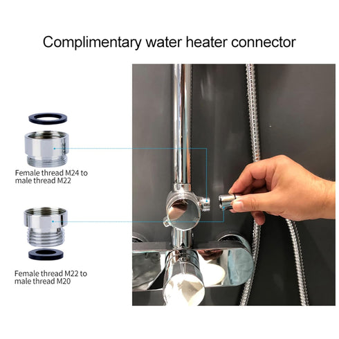 Water Flosser for Family Use, 3 Jet Tips & 3 Toothbrush for Faucet & Shower, Non-Electric Oral Irrigator, Dental Care