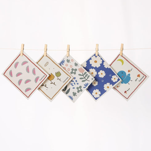 uxcell 5 Pack Reusable Cleaning Cloths, Swedish Kitchen Dish Towels, No Odor Wildflowers, Lightweight Super Absorbent