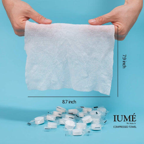 Compressed Towel, Baby Wipes Travel Disposable Napkins Mini Magic Coin Tissues, 100 Count