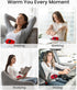 iDOO Wearable Heating Pad - FSA HSA Eligible, Period Cramps Relief with 3 Heat Levels & Massage Modes, Red