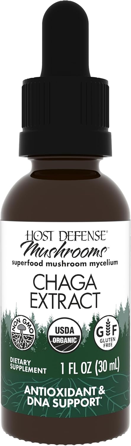 Host Defense Chaga Extract, Immune System Support Supplement, 1 fl oz