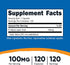 Nutricost R-Alpha Lipoic Acid 100mg - 120 Veggie Capsules, Non-GMO, Gluten Free
