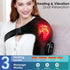 Tizwis 3 Shoulder Heating Pad with Vibration Modes, Portable Electric Cordless Shoulder Massager,Shoulder Wrap Pain