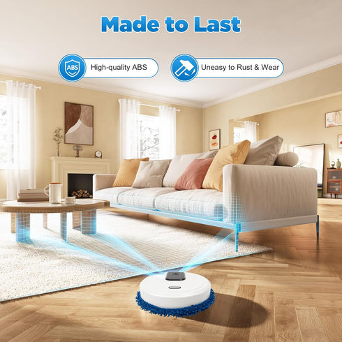 TOWIUOA 1200mah 10000rpm 4 Floor Cleaner Machine, Electric Mop Electric Floor Cleaner with Gears Long Endurance
