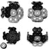Magnetic Replacement Blades for Head Shaver - Head Shaver Replacement Heads (Silver)