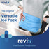 REVIX Gel Ice Pack for Back Injuries and Pain Relief - Soft Plush Lining Ice Wrap (16 × 9 ")