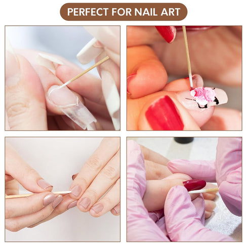 1500PCS Pointed Cotton Swabs with Storage Case, Microblading Cotton Swabs, Precision Tip for Makeup and Nail Art